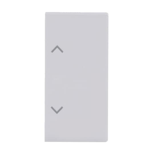 ABB SRB-2 2 gang KNX Push Button Coupler Anahtar Kapak, Sol/Sağ, Perde/Panjur İkonlu Stüdyo Beyazı