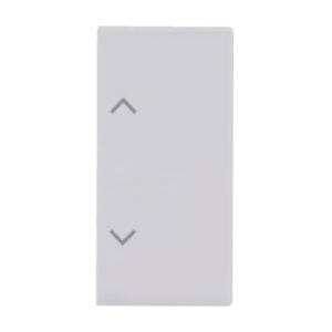 ABB SRB-2 2 gang KNX Push Button Coupler Anahtar Kapak, Sol/Sağ, Perde/Panjur İkonlu Stüdyo Beyazı
