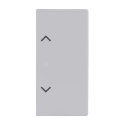 ABB SRB-2 2 gang KNX Push Button Coupler Anahtar Kapak, Sol/Sağ, Perde/Panjur İkonlu Mat Stüdyo Beyazı