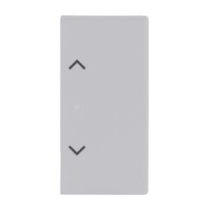 ABB SRB-2 2 gang KNX Push Button Coupler Anahtar Kapak, Sol/Sağ, Perde/Panjur İkonlu Mat Stüdyo Beyazı