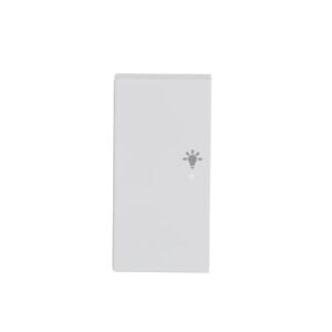 ABB SRL-2-L 2 gang KNX Push Button Coupler Anahtar Kapak, Sol, Aydınlatma İkonlu Stüdyo Beyazı