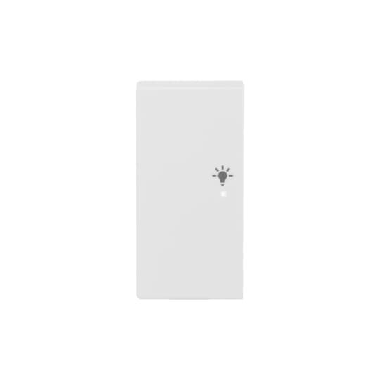ABB SRL-2-L 2 gang KNX Push Button Coupler Anahtar Kapak, Sol, Aydınlatma İkonlu Mat Stüdyo Beyazı