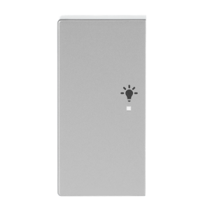 ABB SRL-2-L 2 gang KNX Push Button Coupler Anahtar Kapak, Sol, Aydınlatma İkonlu Paslanmaz Çelik