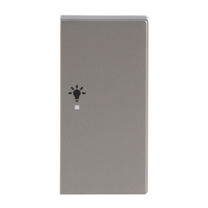 ABB SRL-2-R 2 gang KNX Push Button Coupler Anahtar Kapak, Sağ, Aydınlatma İkonlu Paslanmaz Çelik