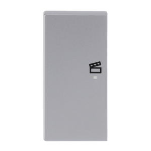 ABB SRS-2-L 2 gang KNX Push Button Coupler Anahtar Kapak, Sol, Senaryo İkonlu Alüminyum Gümüş