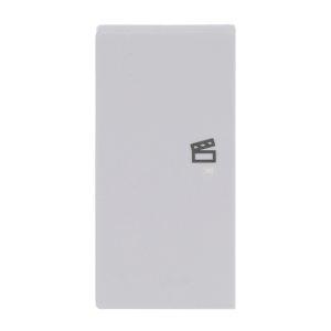 ABB SRS-2-L 2 gang KNX Push Button Coupler Anahtar Kapak, Sol, Senaryo İkonlu Stüdyo Beyazı