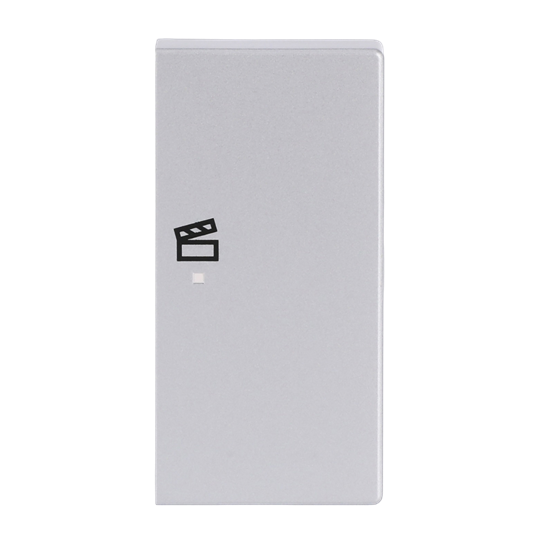 ABB SRS-2-R 2 gang KNX Push Button Coupler Anahtar Kapak, Sağ, Senaryo İkonlu Alüminyum Gümüş