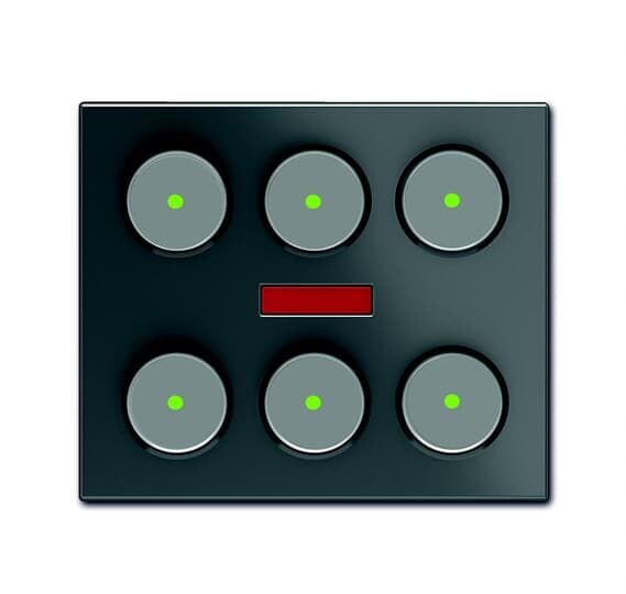 ABB 6129/21-981-500 KNX Anahtar 6 gang+IR Millenium, British Standart