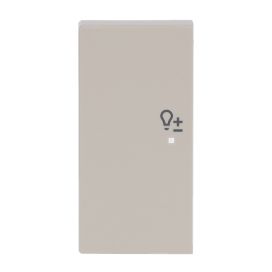 ABB SRD-2-L 2 gang KNX Push Button Coupler Anahtar Kapak, Sol, Dim İkonlu Fildişi Beyazı