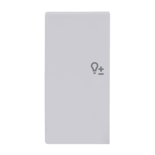 ABB SRD-2-L 2 gang KNX Push Button Coupler Anahtar Kapak, Sol, Dim İkonlu Stüdyo Beyazı