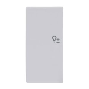 ABB SRD-2-L 2 gang KNX Push Button Coupler Anahtar Kapak, Sol, Dim İkonlu Stüdyo Beyazı