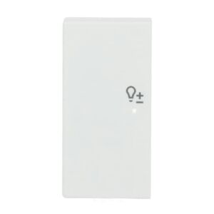 ABB SRD-2-L 2 gang KNX Push Button Coupler Anahtar Kapak, Sol, Dim İkonlu Mat Stüdyo Beyazı