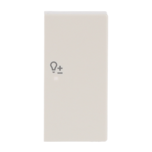 ABB SRD-2-R 2 gang KNX Push Button Coupler Anahtar Kapak, Sağ, Dim İkonlu Fildişi Beyazı