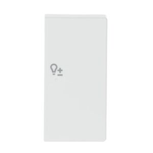ABB SRD-2-R 2 gang KNX Push Button Coupler Anahtar Kapak, Sağ, Dim İkonlu Stüdyo Beyazı