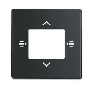 ABB 6108/61 6 fonksiyon KNX Kontrol Anahtar Kapağı Platform 63 Mat Siyah