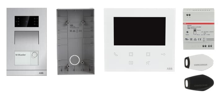 ABB M20482 Video kit, Mini Dış Ünite (Sıva altı) + 4.3'' WiFi
