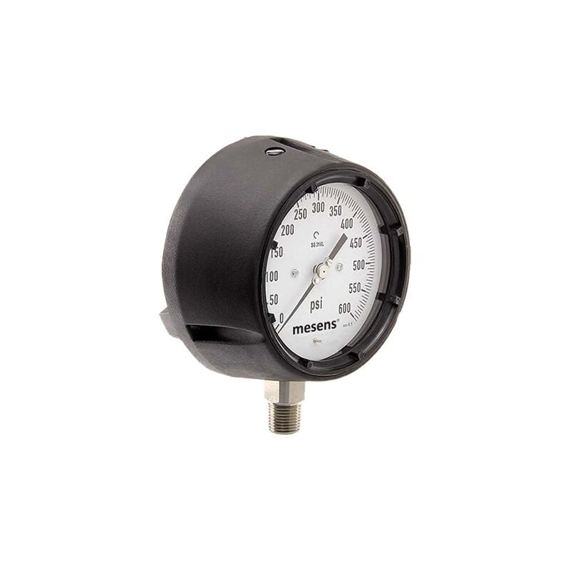 MPGS - Mesens 100 mm Ağır Hizmet Manometresi - Alttan Bağlantılı