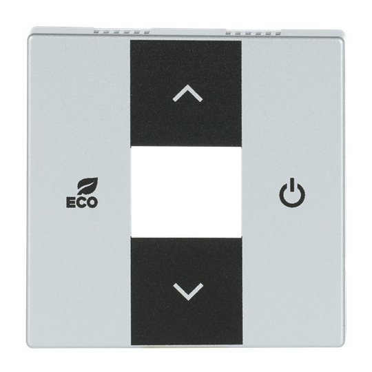 ABB 6109/03 KNX RTC Kapak (5 gang Universal Girişli ve CO2/Nem Sensörlü modeller için ortak) Alüminyum Gümüş