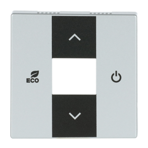 ABB 6109/03 KNX RTC Kapak (5 gang Universal Girişli ve CO2/Nem Sensörlü modeller için ortak) Alüminyum Gümüş