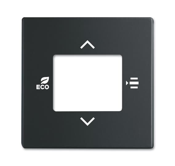 ABB 6109/03 KNX RTC Kapak (5 gang Universal Girişli ve CO2/Nem Sensörlü modeller için ortak) Mat Siyah