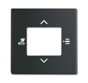 ABB 6109/03 KNX RTC Kapak (5 gang Universal Girişli ve CO2/Nem Sensörlü modeller için ortak) Mat Siyah