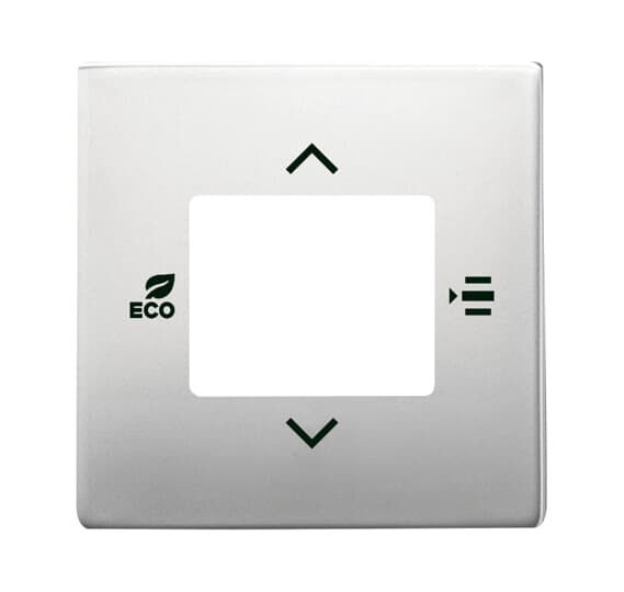 ABB 6109/03 KNX RTC Kapak (5 gang Universal Girişli ve CO2/Nem Sensörlü modeller için ortak) Paslanmaz Çelik