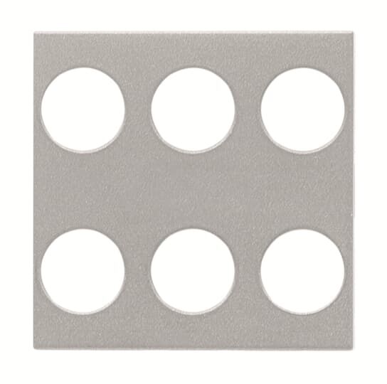 ABB N2221.6 3/6 fold KNX Anahtar Kapak Gümüş