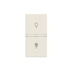ABB N2121.1 KNX Anahtar Kapak 1M Aydınlatma İkonlu (RS/U 1.1 ve diğer 2M cihazlar için sol) Tam Beyaz