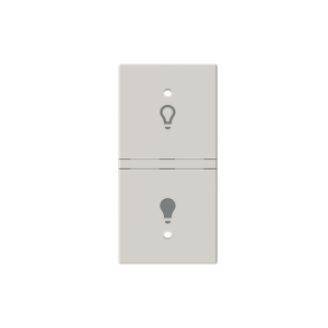 ABB N2121.1 KNX Anahtar Kapak 1M Aydınlatma İkonlu (RS/U 1.1 ve diğer 2M cihazlar için sol) Kum Rengi