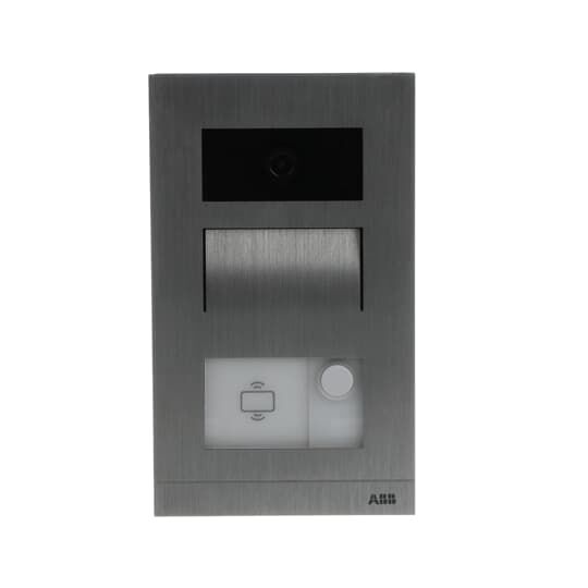 ABB M21312P1-A-02 Mini video dış ünite 1 buton, kart okuyucu, Alüminyum