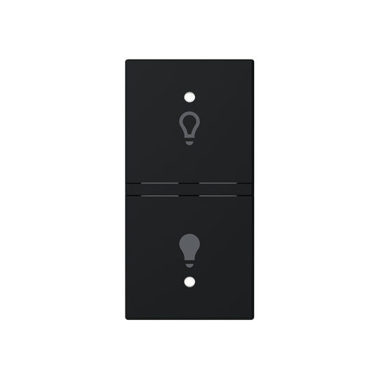 ABB N2121.1 KNX Anahtar Kapak 1M Aydınlatma İkonlu (RS/U 1.1 ve diğer 2M cihazlar için sol) Mat Siyah
