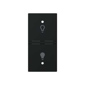 ABB N2121.1 KNX Anahtar Kapak 1M Aydınlatma İkonlu (RS/U 1.1 ve diğer 2M cihazlar için sol) Mat Siyah