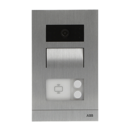 ABB M21362P2-A-02 Mini video dış ünite, 2 buton, Sıva altı, , RFID, Alüminyum