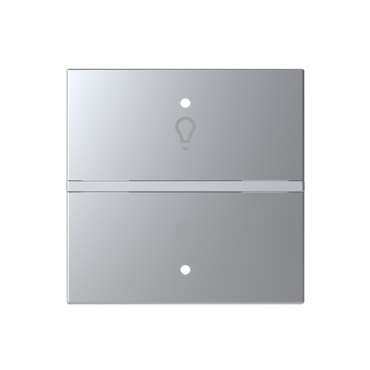 ABB N2221.1 KNX Anahtar Kapak 2M Aydınlatma İkonlu (Sadece RB/U 1.1 ile uyumlu) Gümüş