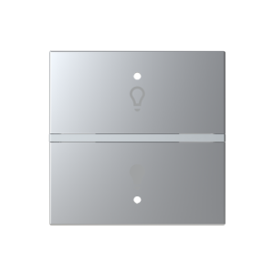 ABB N2221.1 KNX Anahtar Kapak 2M Aydınlatma İkonlu (Sadece RB/U 1.1 ile uyumlu) Gümüş