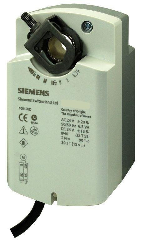 SIEMENS GQD121.1A 24V Yay Geri Dönüşlü 2Nm Tork ON-OFF Damper Motoru