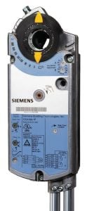 SIEMENS GCA166.1E Damper Motoru 24V Yay Geri Dönüşlü, 18Nm Tork, Oransal Kontrol Çift Yardımcı Kontaklı