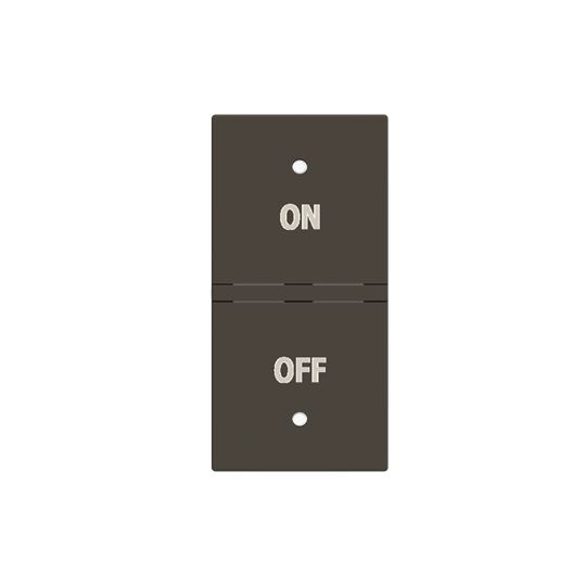 ABB N2121.5 KNX Anahtar Kapak 1M On/Off İkonlu (RS/U 1.1 ve diğer 2M cihazlar için sol) Tam Antrasit