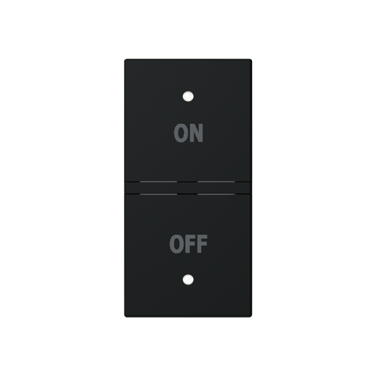 ABB N2121.5 KNX Anahtar Kapak 1M On/Off İkonlu (RS/U 1.1 ve diğer 2M cihazlar için sol) Mat Siyah