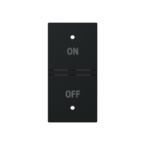 ABB N2121.5 KNX Anahtar Kapak 1M On/Off İkonlu (RS/U 1.1 ve diğer 2M cihazlar için sol) Mat Siyah