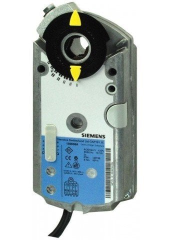 SIEMENS GAP191.1E Damper Motoru, 24V/AC-DC, 6Nm Tork Yay Geri Dönüşsüz, Rotary Tip Damper Motoru