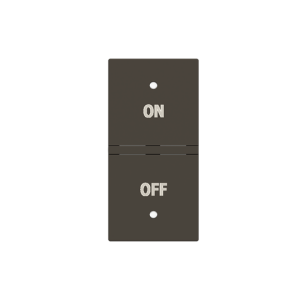 ABB N2121.5R KNX Anahtar Kapak 1M On/Off İkonlu (2M cihazlar için sağ) Tam Antrasit