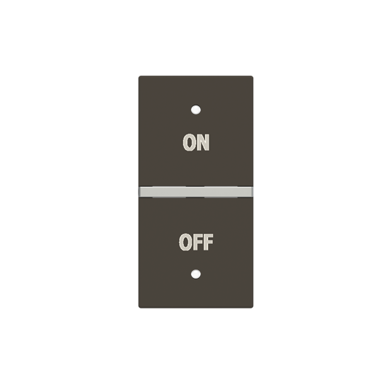 ABB N2121.5R KNX Anahtar Kapak 1M On/Off İkonlu (2M cihazlar için sağ) Antrasit