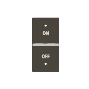 ABB N2121.5R KNX Anahtar Kapak 1M On/Off İkonlu (2M cihazlar için sağ) Antrasit