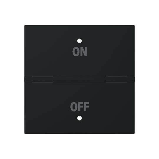 ABB N2221.5 KNX Anahtar Kapak 2M On/Off İkonlu (Sadece RB/U 1.1 ile uyumlu) Mat Siyah
