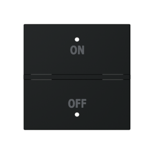 ABB N2221.5 KNX Anahtar Kapak 2M On/Off İkonlu (Sadece RB/U 1.1 ile uyumlu) Mat Siyah