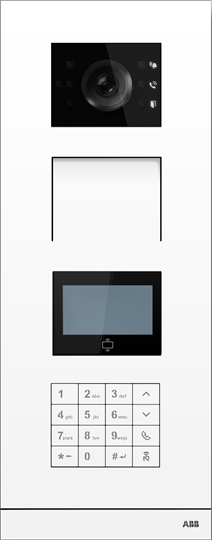 ABB H81381K-W Dış ünite, ID RFID, Tuş takımı, Beyaz