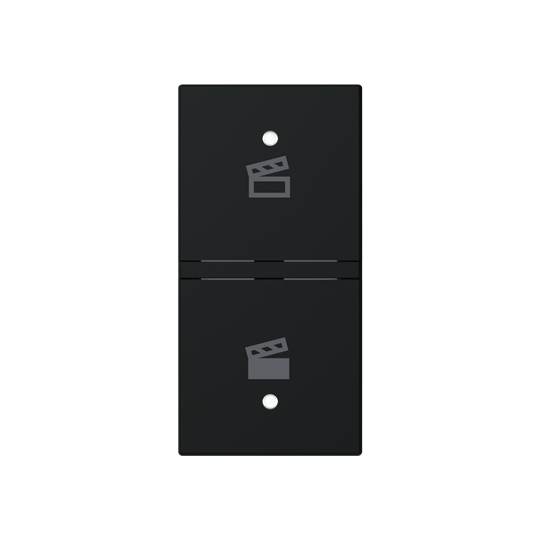 ABB N2121.9 KNX Anahtar Kapak 1M Senaryo İkonlu (RS/U 1.1 ve diğer 2M cihazlar için sol) Mat Siyah