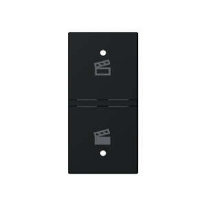 ABB N2121.9 KNX Anahtar Kapak 1M Senaryo İkonlu (RS/U 1.1 ve diğer 2M cihazlar için sol) Mat Siyah